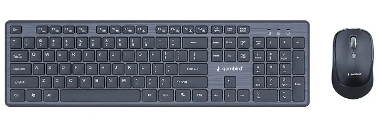 Tastatura si mouse Wireless Gembird KBS-WCH-04-RU, Black