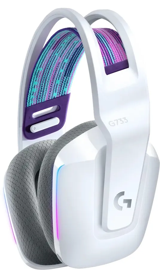 Casti Gaming Logitech Gaming G733 LIGHTSPEED Wireless RGB, White