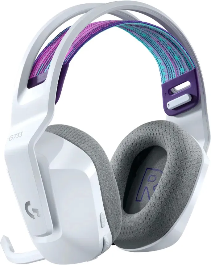 Casti Gaming Logitech Gaming G733 LIGHTSPEED Wireless RGB, White