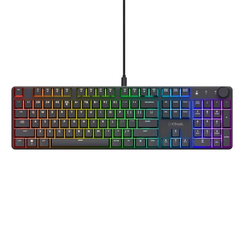Tastatura Gaming TrustGXT 866 TORIX, USB, Black