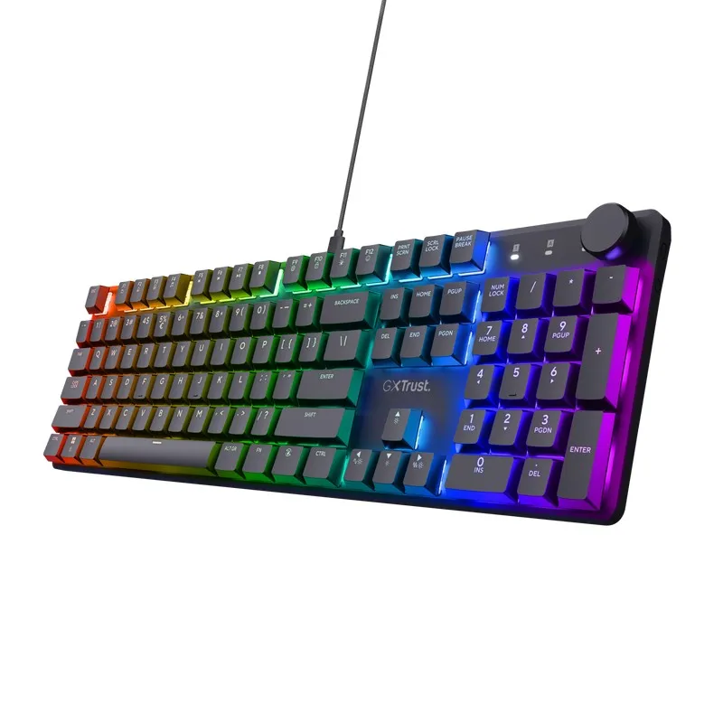 Tastatura Gaming TrustGXT 866 TORIX, USB, Black