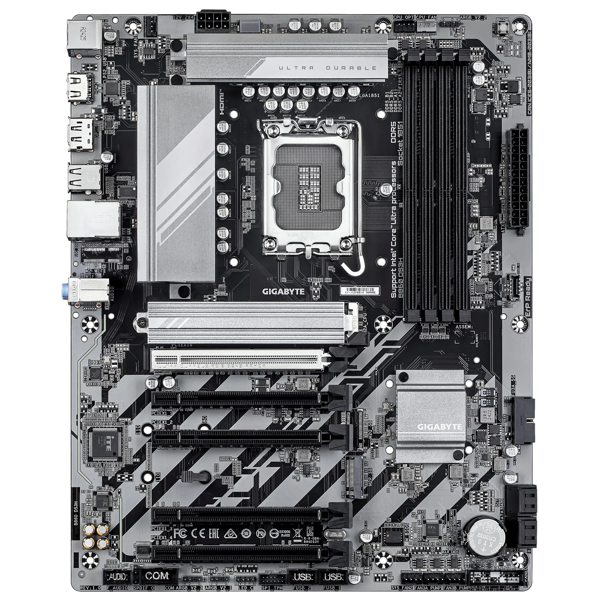 Placa de baza GIGABYTE B860 DS3H/ 1851/ Intel B860/ DDR5 / ATX