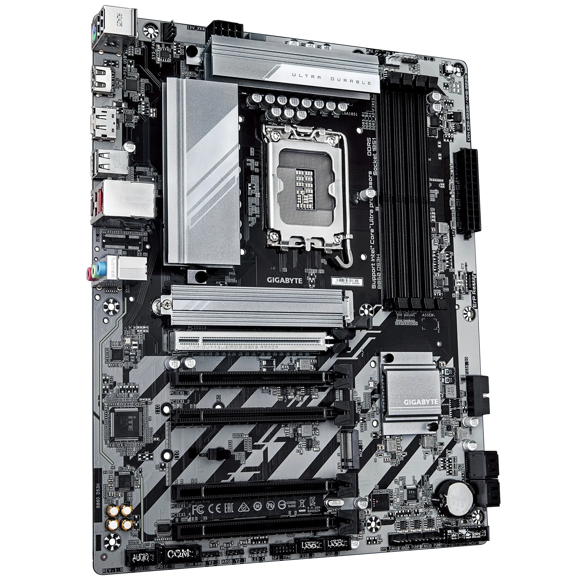 Placa de baza GIGABYTE B860 DS3H/ 1851/ Intel B860/ DDR5 / ATX