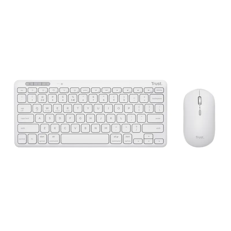 Wireless Tastatura si mouseTrust  Lyra Multi-Device / BT5.0 / White