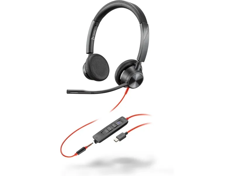 Casti Poly Blackwire 3325-M / USB-С / Black