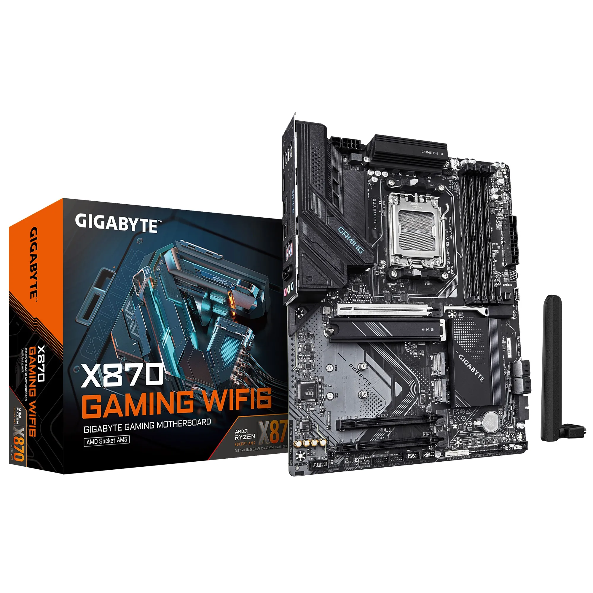 Placa de baza GIGABYTE X870 GAMING WF6/ AM5 / AMD X870 / DDR5 / ATX