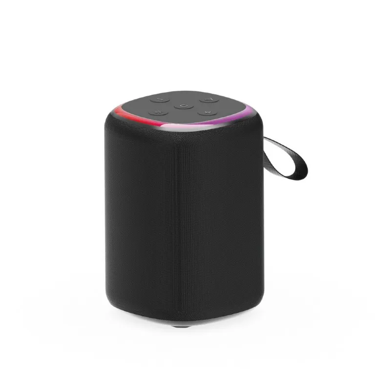 Boxa portabila Gembird SPK-BT-LED-08S/ 5W / Bluetooth / microSD / USB / 800 mAh