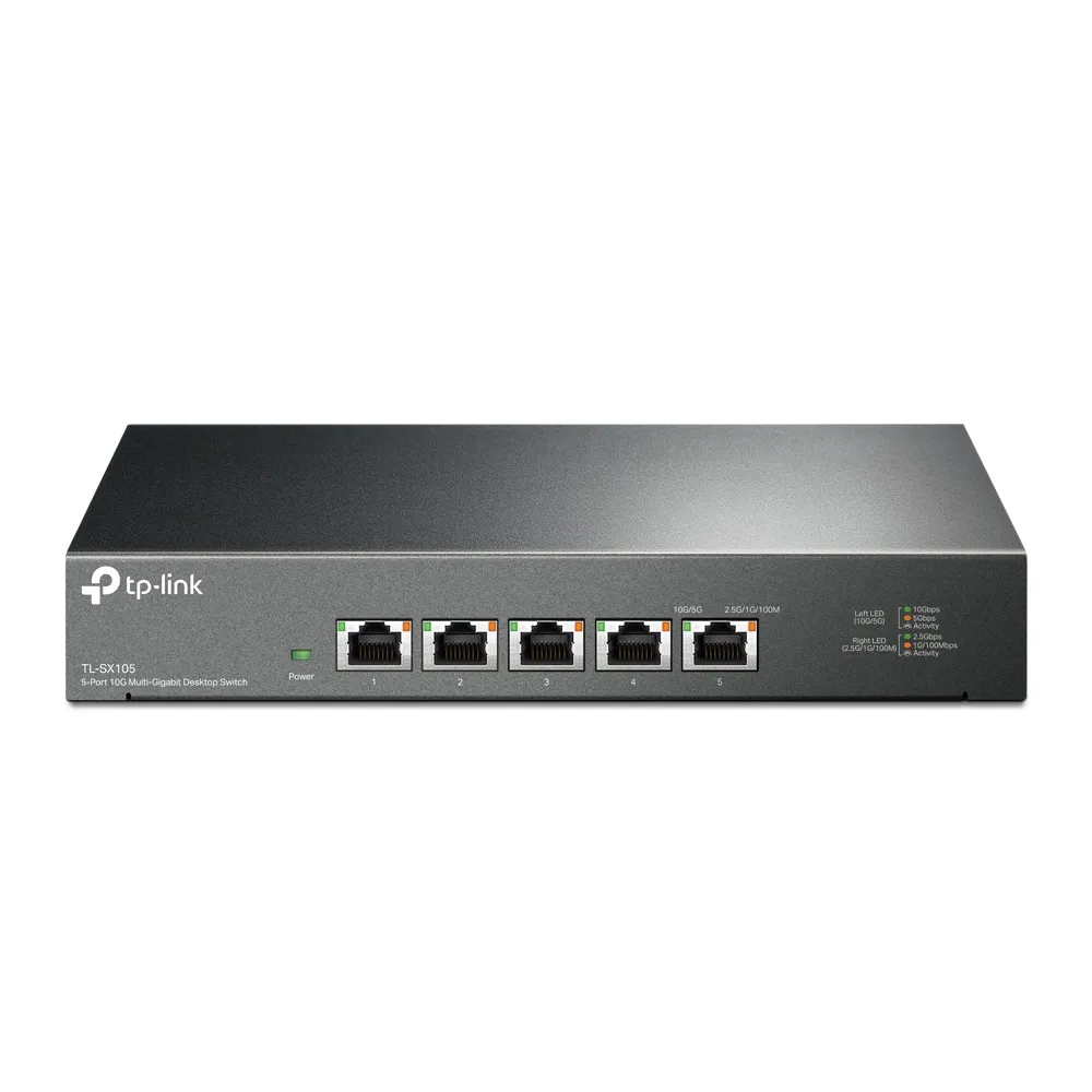 Switch TP-LINK TL-SX105/ 5 port /10Gigabit / RJ45 / steel case