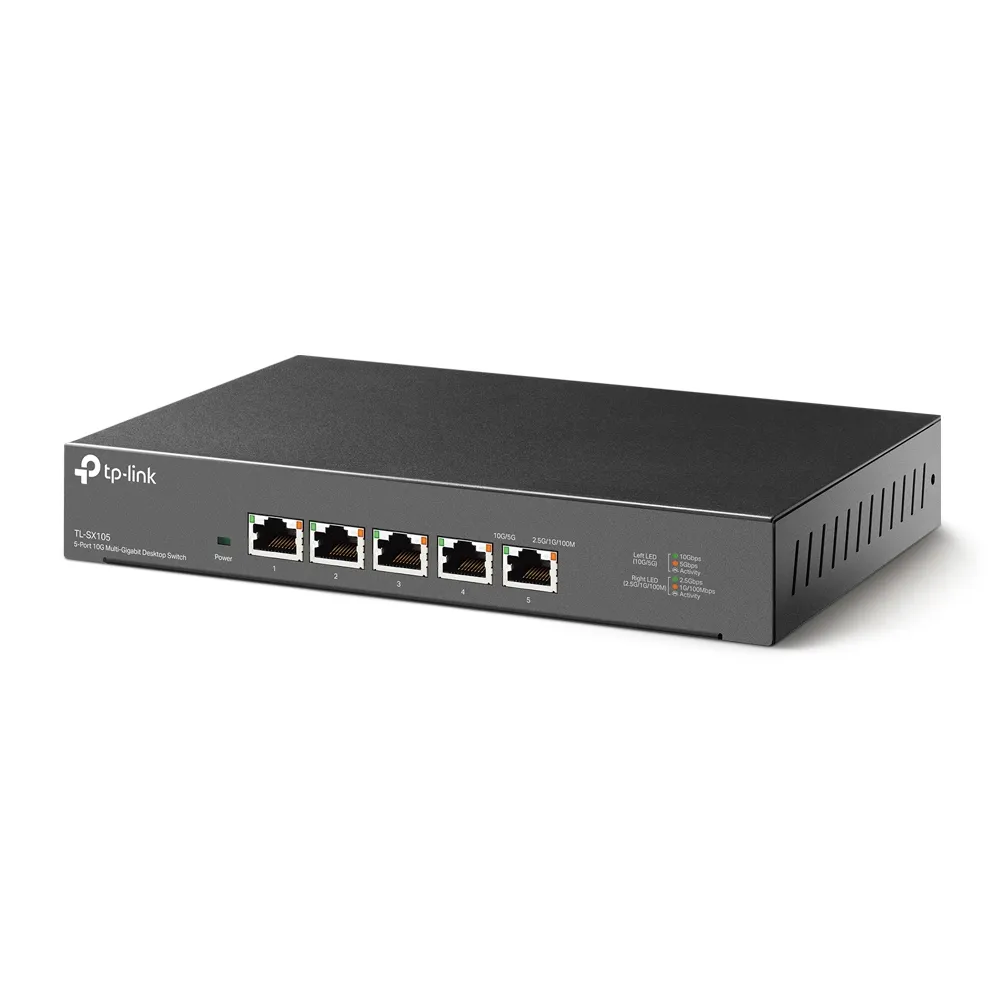 Switch TP-LINK TL-SX105/ 5 port /10Gigabit / RJ45 / steel case
