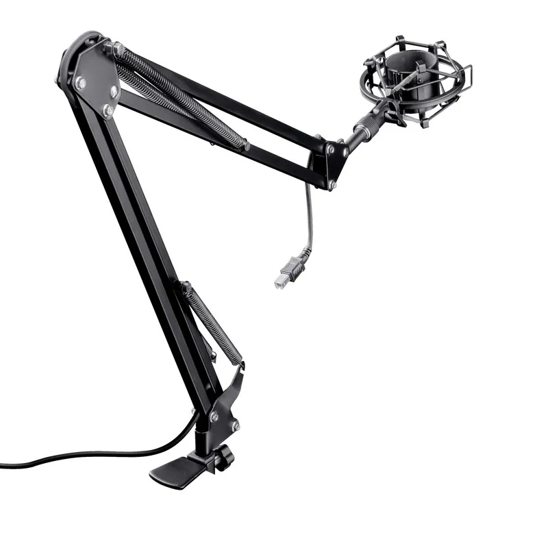 Suport reglabil pentru microfon Trust Gaming GXT 253 Emita / shock mount table arm clamp, USB, Height 417mm, black