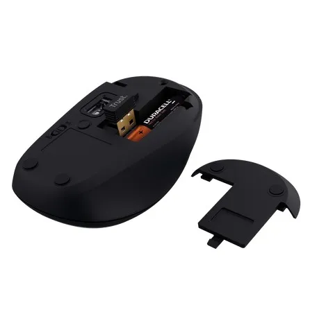 Mouse Wireless Trust Yvi+ Compact / 8m 2.4GHz Micro receiver / 1600dpi / Black