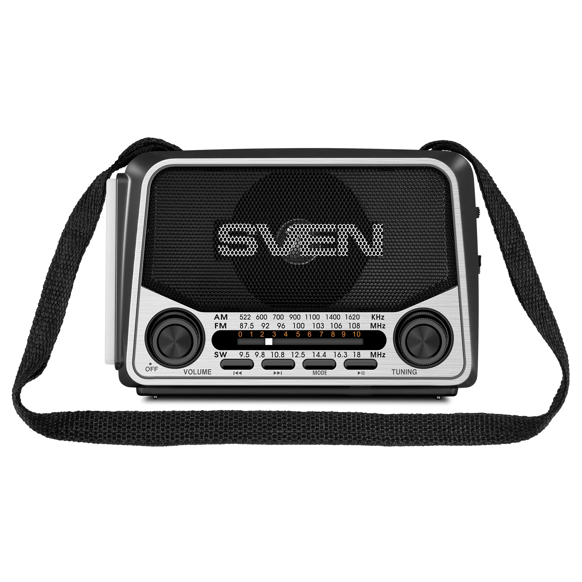 Boxa portabila SVEN SRP-150, Gray / 3W / Bluetooth / FM/AM/SW Radio / USB / microSD