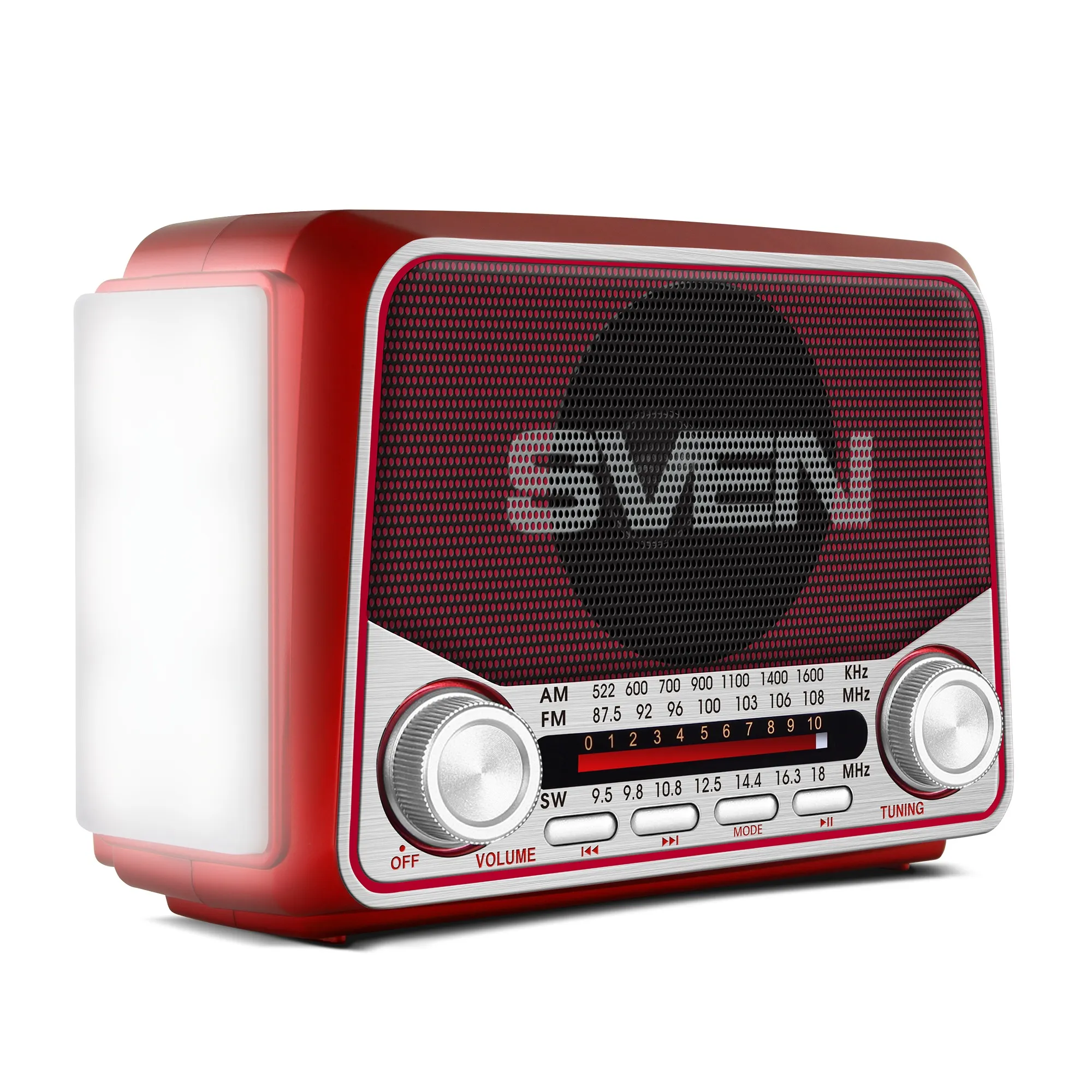 Boxa portabila SVEN SRP-150, Red / 3W / Bluetooth / FM/AM/SW Radio / USB / microSD