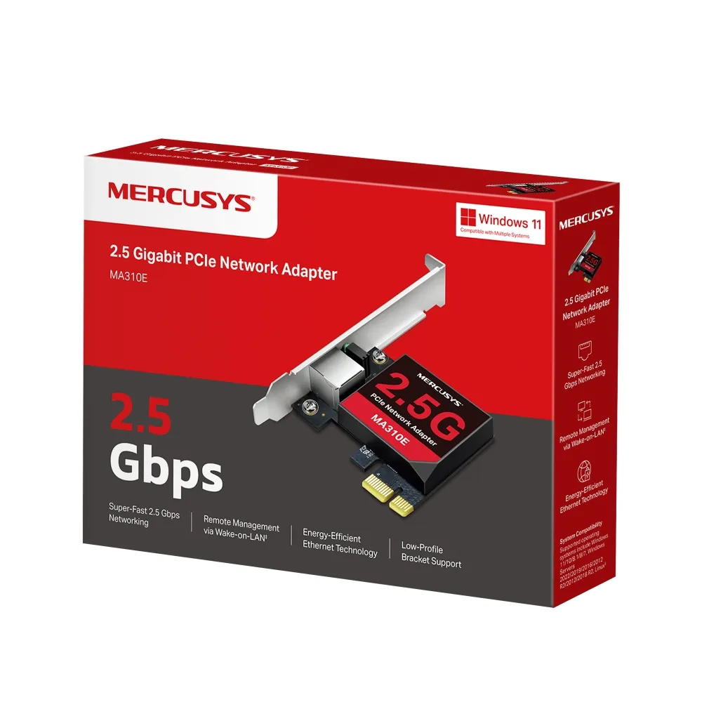 2.5 Gigabit PCle Network Adapter / MERCUSYS MA310E