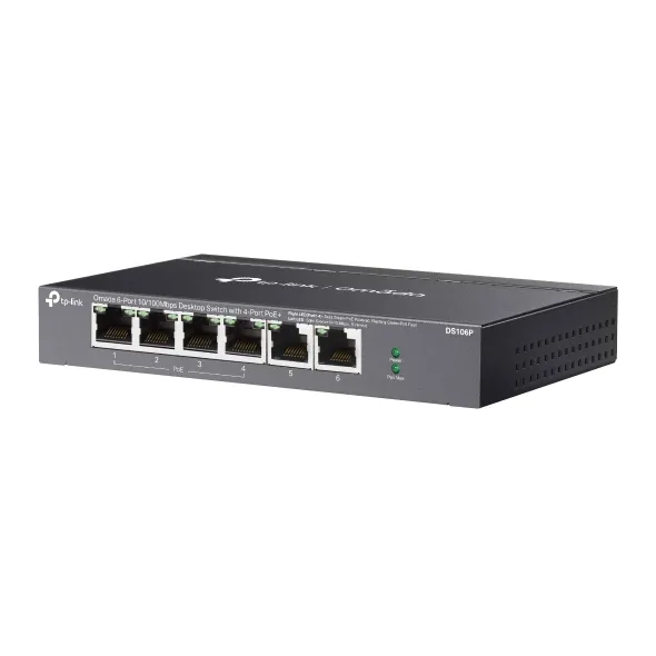Switch TP-LINK DS106P / 6 port  / 100Mbps