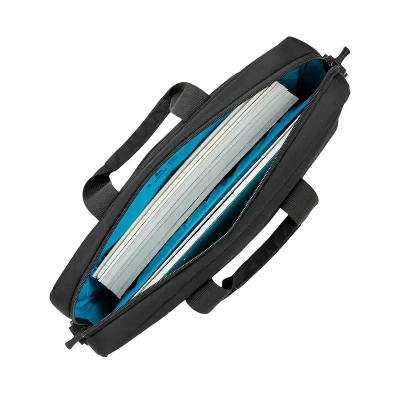 Laptop Bag Rivacase 7521, 14", Eco-Friendly rPET Polyester, Black
