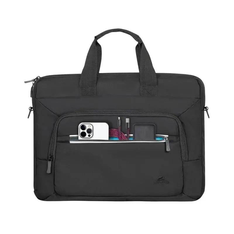 Laptop Bag Rivacase 7521, 14", Eco-Friendly rPET Polyester, Black