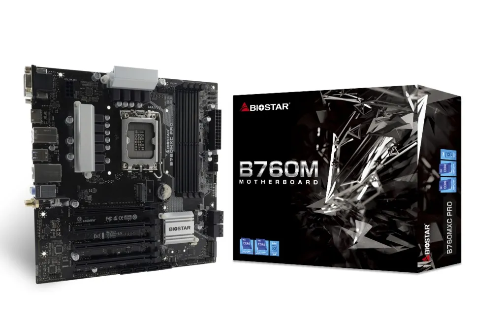 Placa de baza BIOSTAR B760MXC PRO / AM5 / B760 / DDR5 / mATX