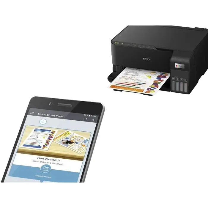 Inkjet Printer Epson MFD EcoTank L3550, Black