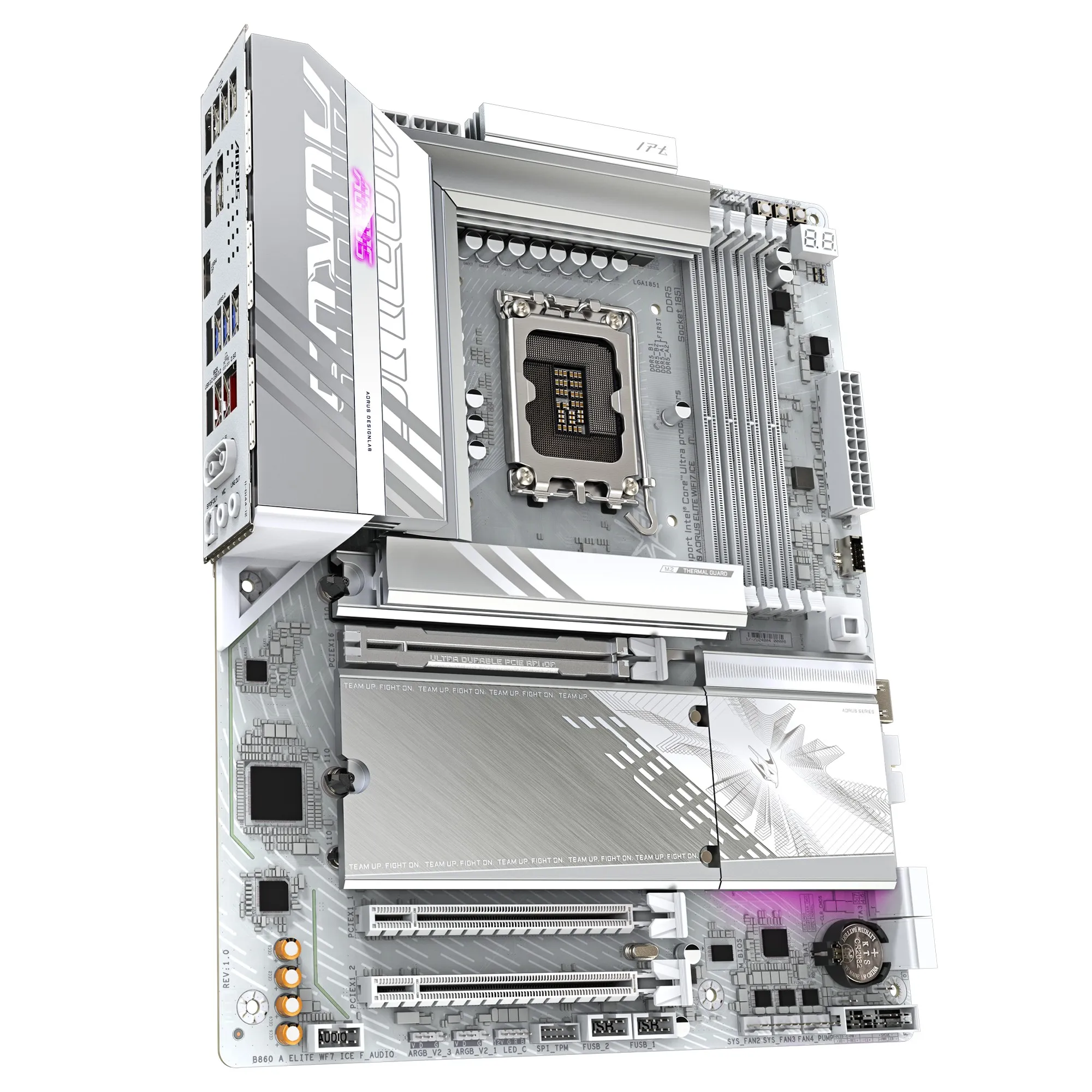 Placa de baza GIGABYTE B860 A ELITE WF7 ICE/ 1851/ Intel B860/ DDR5 / ATX