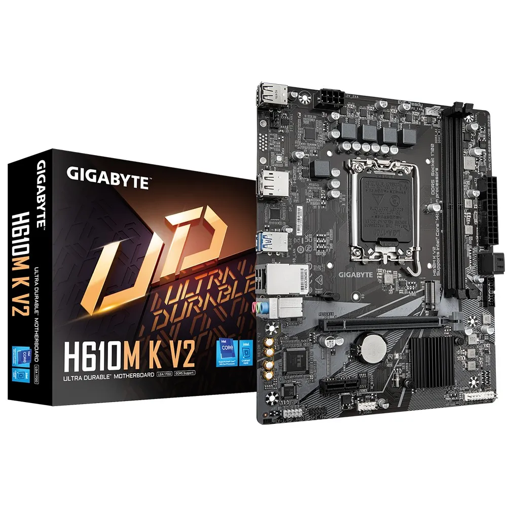 Paca de baza GIGABYTE H610M K V2/ 1700 / H610 / DDR5 / mATX