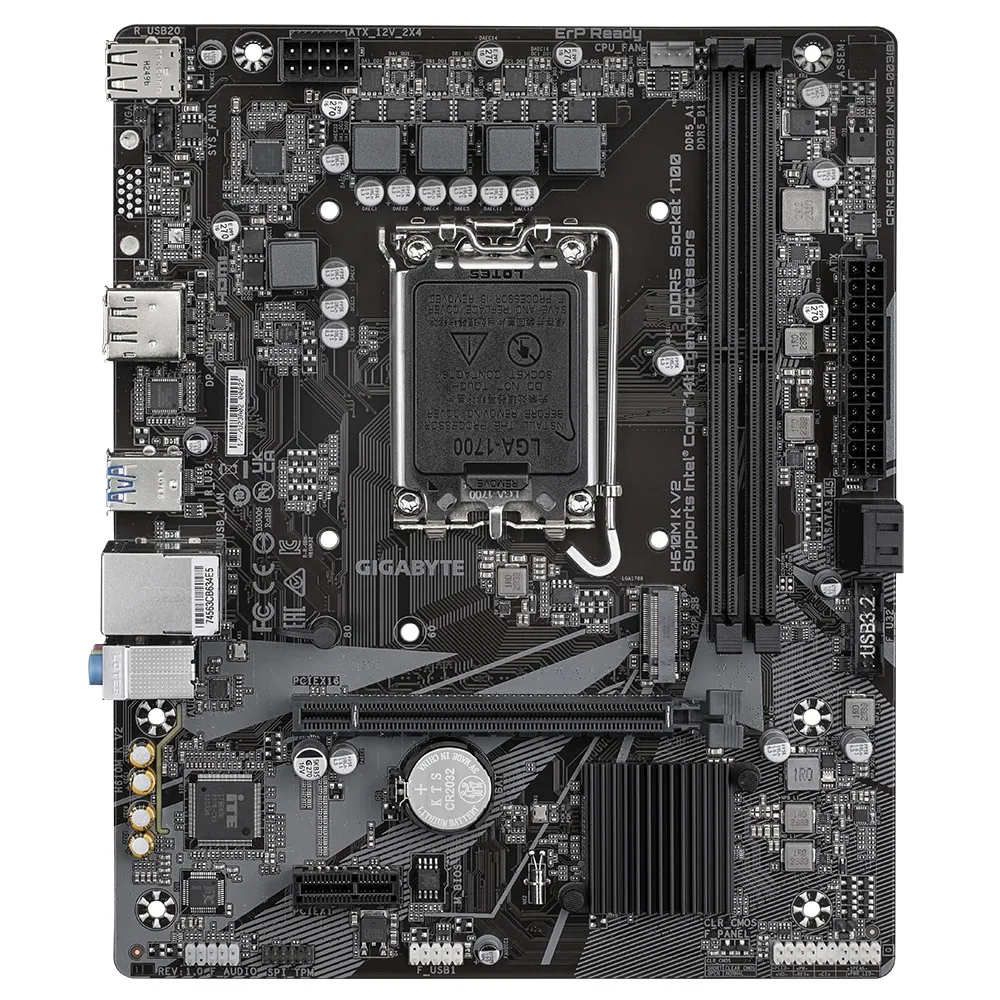 Paca de baza GIGABYTE H610M K V2/ 1700 / H610 / DDR5 / mATX