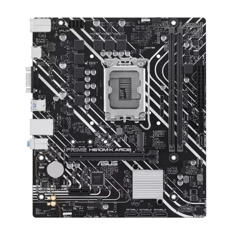 Placa de baza ASUS PRIME H610M-K ARGB/ 1700 / H610 / DDR5 / mATX