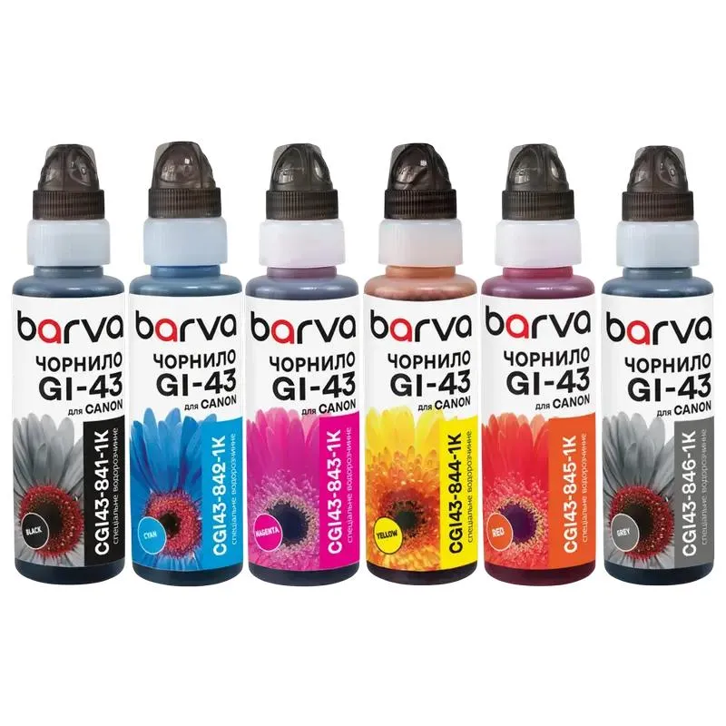 Ink Bottle Barva CGI43-1K-MP, 100ml, 6 Colour Multipack