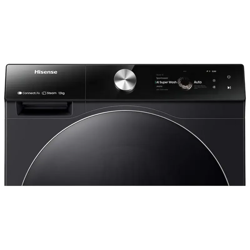 Washing machine Hisense WF7S1247BB, 12kg, Black