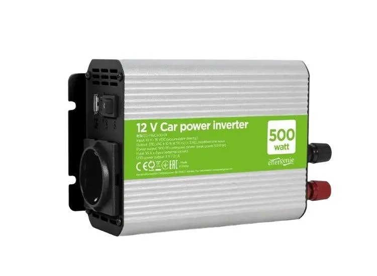 Car Power Inverter Energenie EG-PWC500-01, 500W, Grey