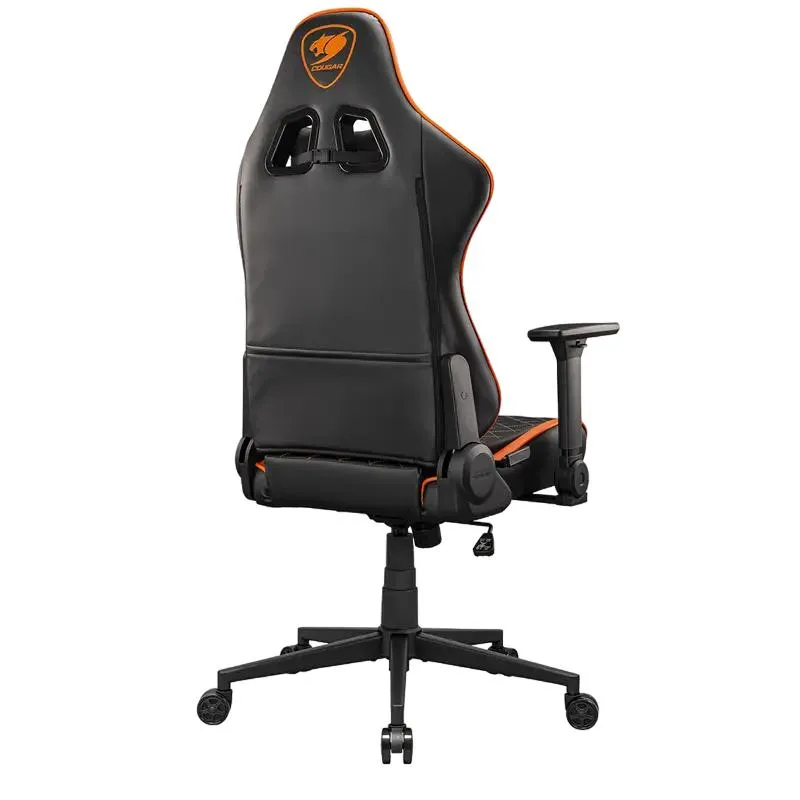 Gaming Chair Cougar Armor One V2, PVC Leather, Black | Orange