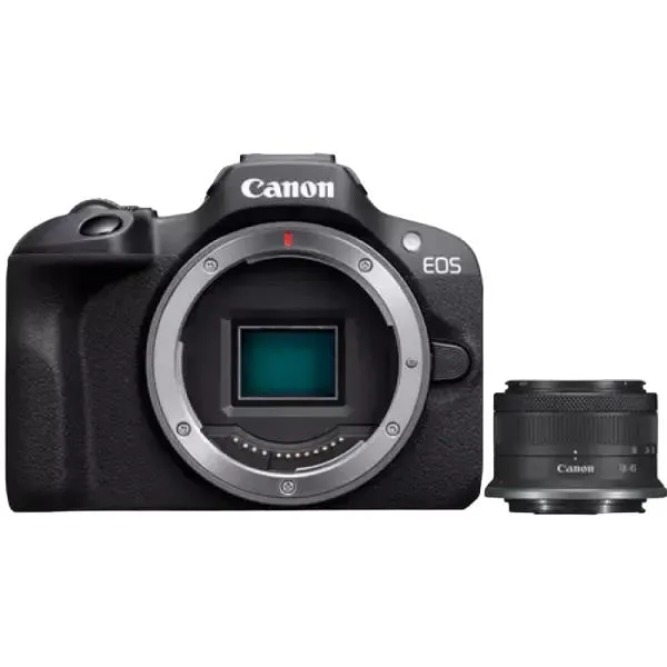 Mirrorless Camera Canon EOS R100 Black & RF-S 18-45mm f/4.5-6.3 IS STM KIT