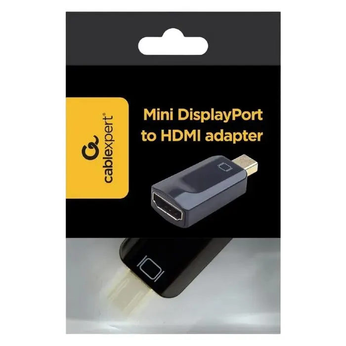 Video Adapter Cablexpert A-mDPM-HDMIF-01, MiniDP (M) - HDMI (F), Black 