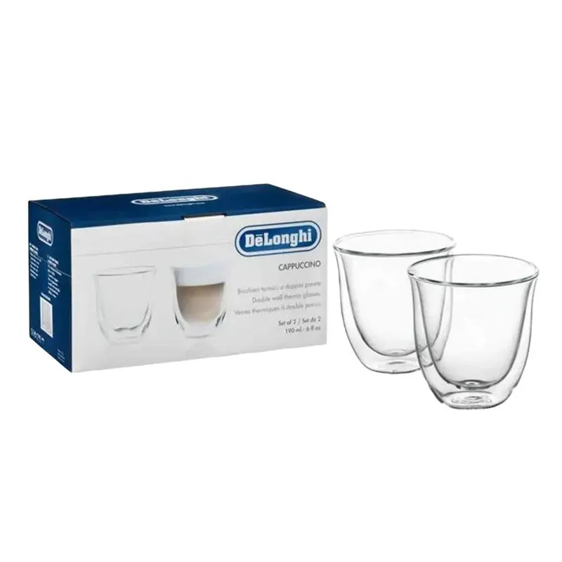 Set of glasses De'Longhi 190ml 2pcs, Transparent