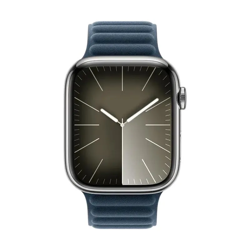 Watch Strap Apple Watch 45mm Magnetic Link, Polyester, Medium, Pacific Blue