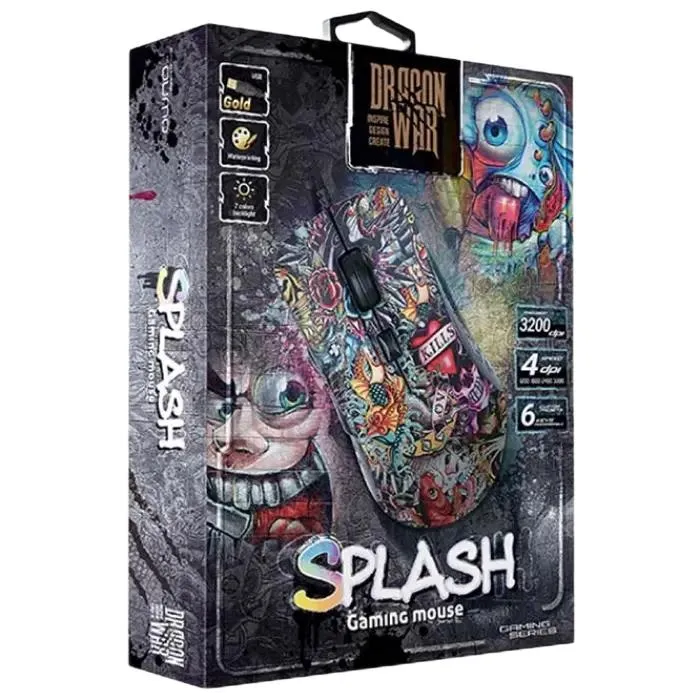 Gaming Mouse QUMO Splash, Multicolour