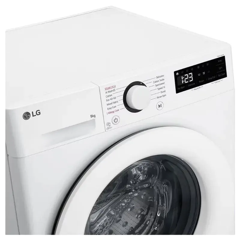 Washer LG F4WR509SWW, 9kg, White