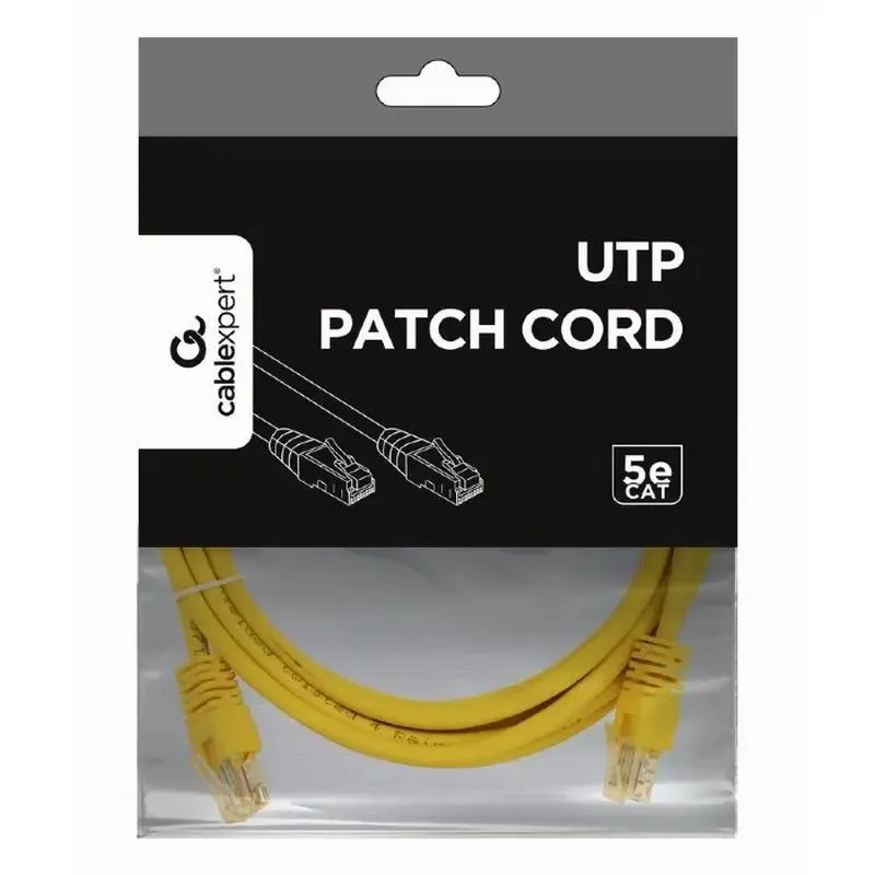 Patch cord Cablexpert PP12-3M/Y, CAT5e UTP, 3m, Yellow