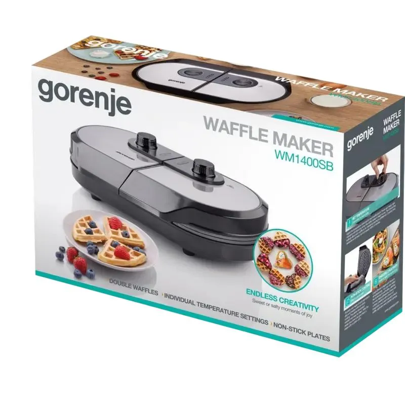 Waffle maker Gorenje WM1400SB, Black