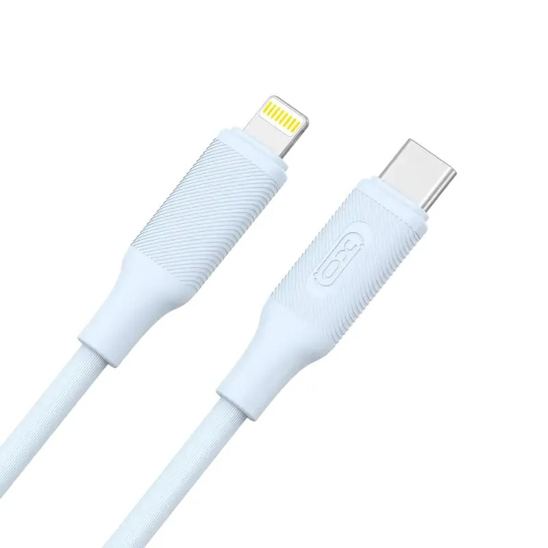 Charge and Sync Cable XO NB-Q265A, USB Type-C/Lightning, 1m, Blue