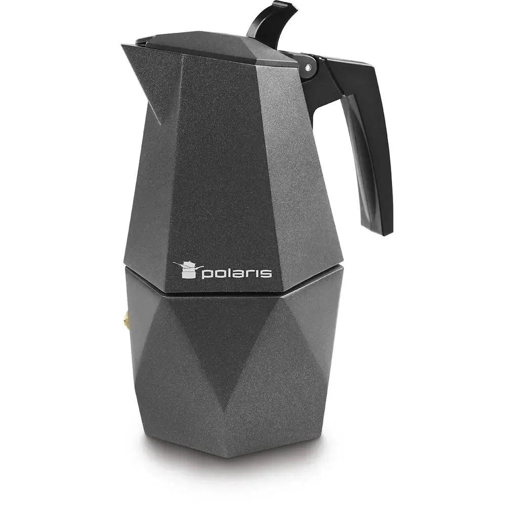 Geyser coffee maker Polaris Kontur-4C, Black