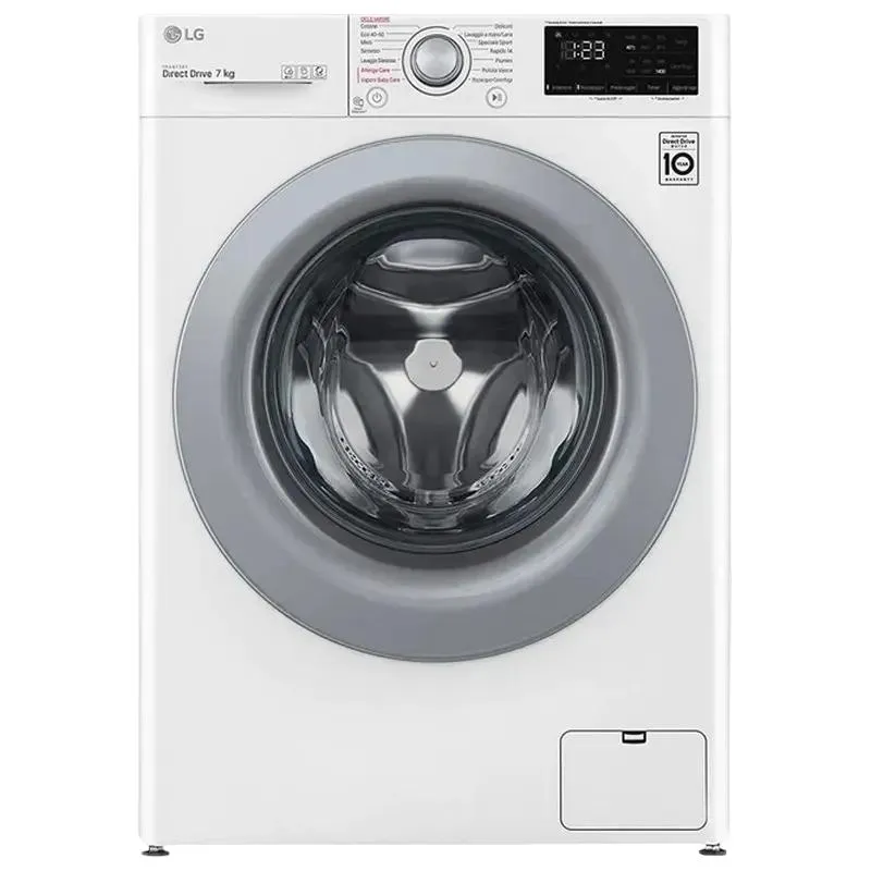 Washing machine LG F2WV3S7S4E, 7kg, White
