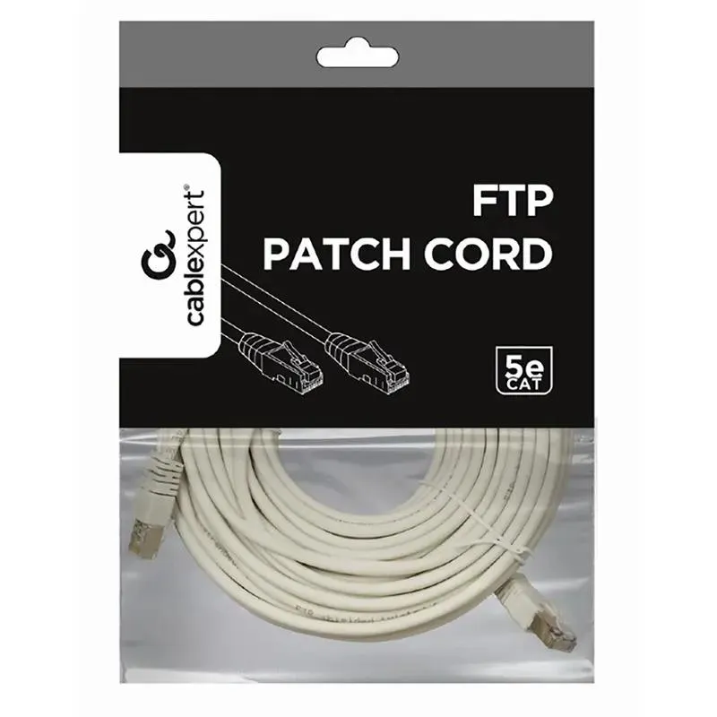 Patch cord Cablexpert PP12-20M, CAT5e UTP, 20m, Grey