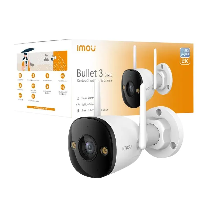 Home Security Camera IMOU Bullet 3 3MP, White