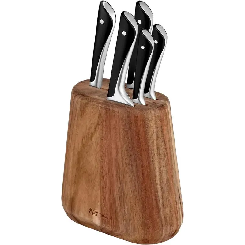 Knife Set Tefal K267S556, Black | Inox