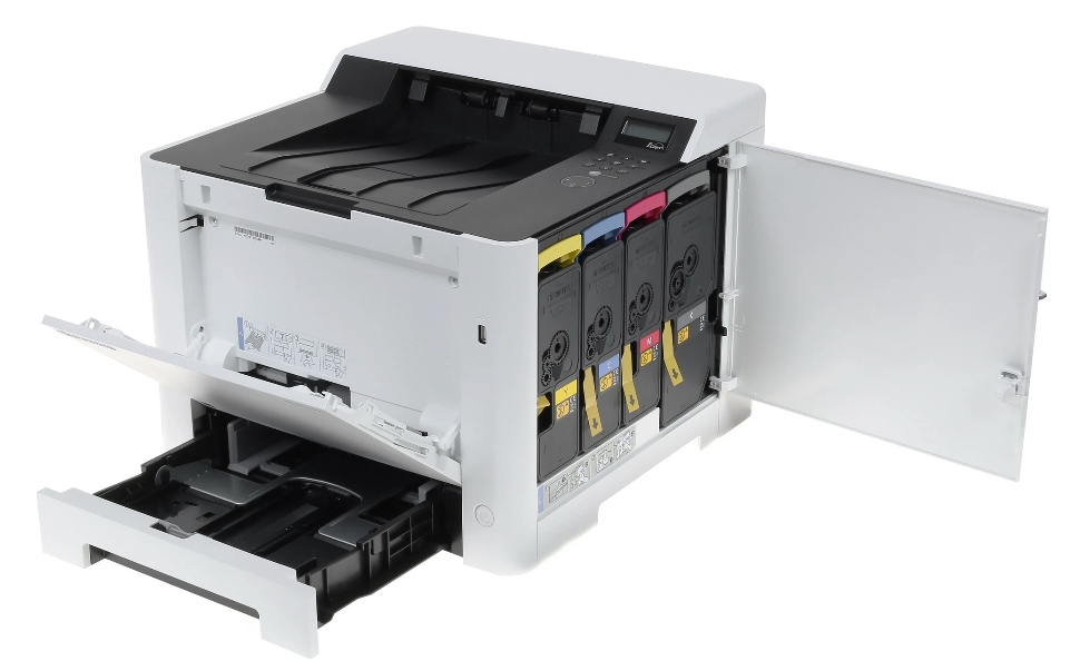 Ecosys P5026cdn, Colour, Duplex, A4, 26/26 ppm, 1200 dpi 2-bit, 2-line LCD, with starter toners, USB 2.0, Gigabit LAN