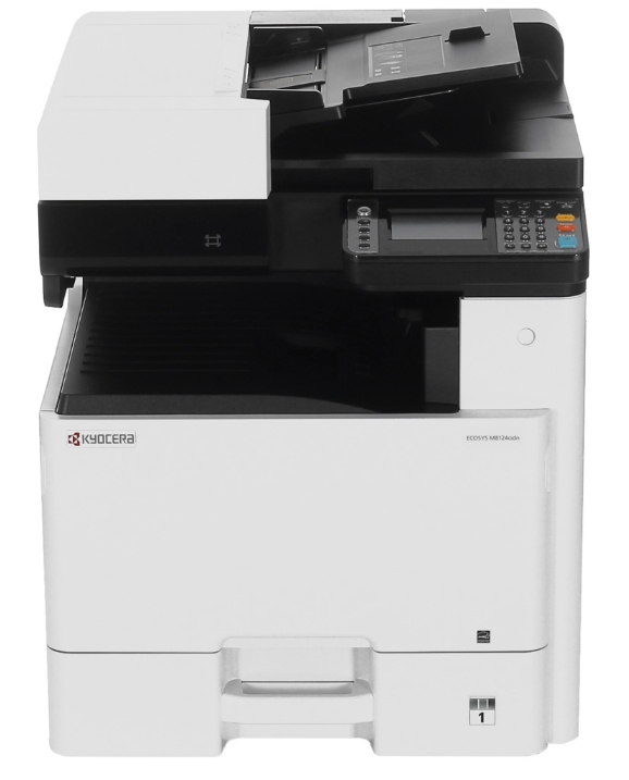 Ecosys M8124cidn, A3 Colour MFP, 24/24 ppm, 3in1, HyPAS, 1200x1200 dpi, 4.3" Touch Panel, 50-sheet reversing DP std, with starter toner