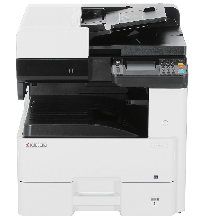 Ecosys M4125idn, A3 B/W MFP, 25 ppm, 3in1, HyPAS, 1200x1200 dpi, 4.3" Touch Panel, 50-sheet reversing DP std, with starter toner