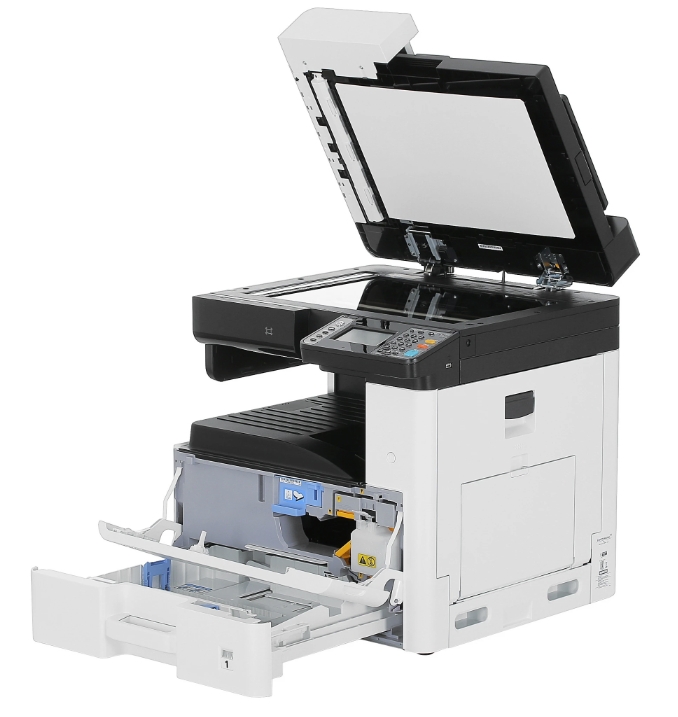 Ecosys M4125idn, A3 B/W MFP, 25 ppm, 3in1, HyPAS, 1200x1200 dpi, 4.3" Touch Panel, 50-sheet reversing DP std, with starter toner