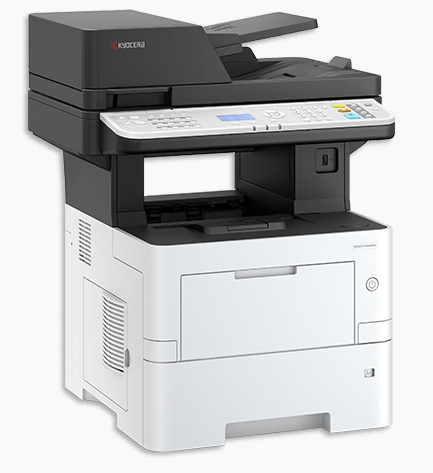 Ecosys MA4500x, A4 B/W MFP, 45ppm, 3in1, 1200x1200 dpi, 5 lines (With back-light), 75-sheet reverse scan DP std, with starter toner